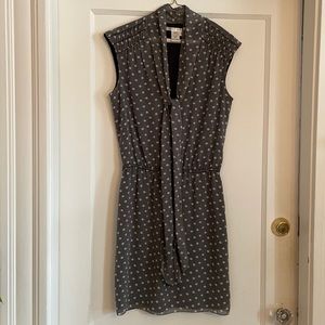 Max Studio black and white dress with bow Size Small